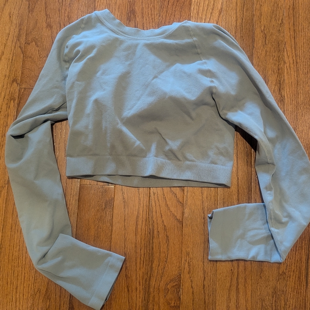 Bombshell Sportswear Gray Crop Top